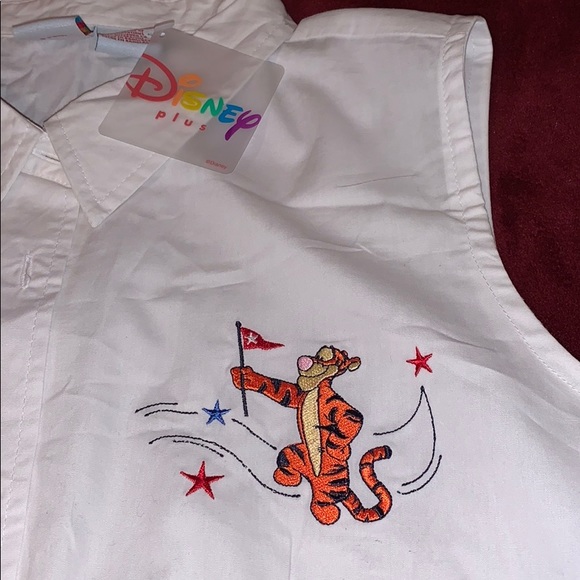 Vintage Disney plus white sleeveless cotton top - Picture 10 of 12